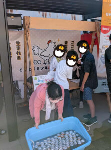 出店準備の様子